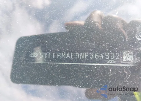 2022 Toyota Corolla Le from USA, damaged, VIN 5YFEPMAE9NP364532